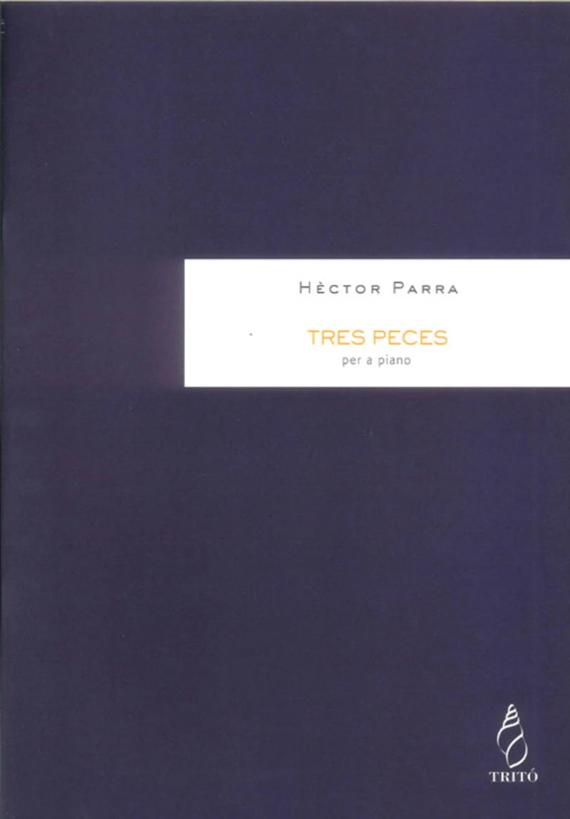 Portada: Tres peces, per a piano