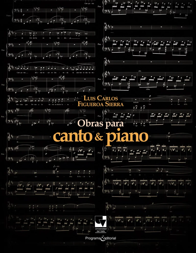 Portada: Obras para canto & piano