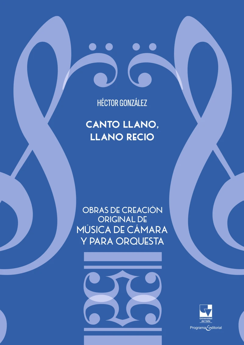 Portada: Canto llano, llano recio