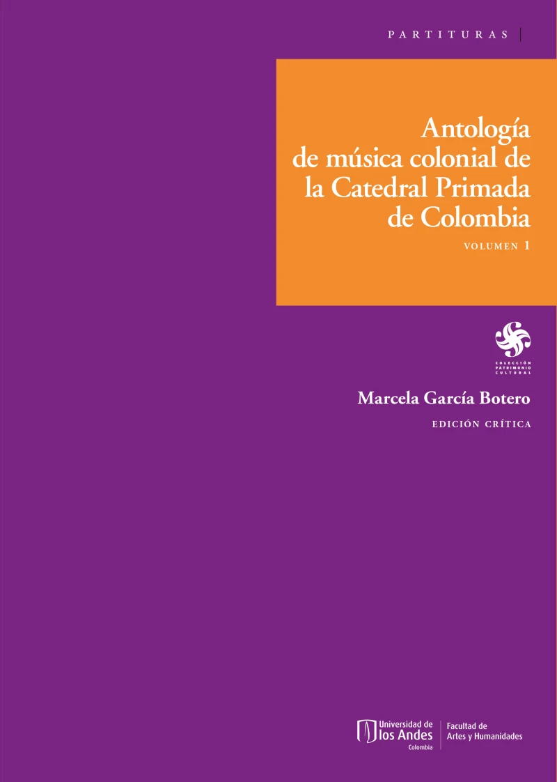 Portada: Antología de música colonial de la Catedral Primada de Colombia