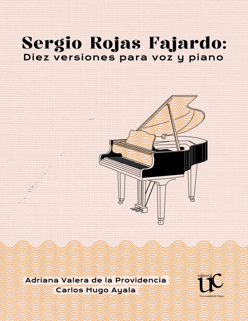 Portada: Sergio Rojas Fajardo. Diez versiones para voz y piano