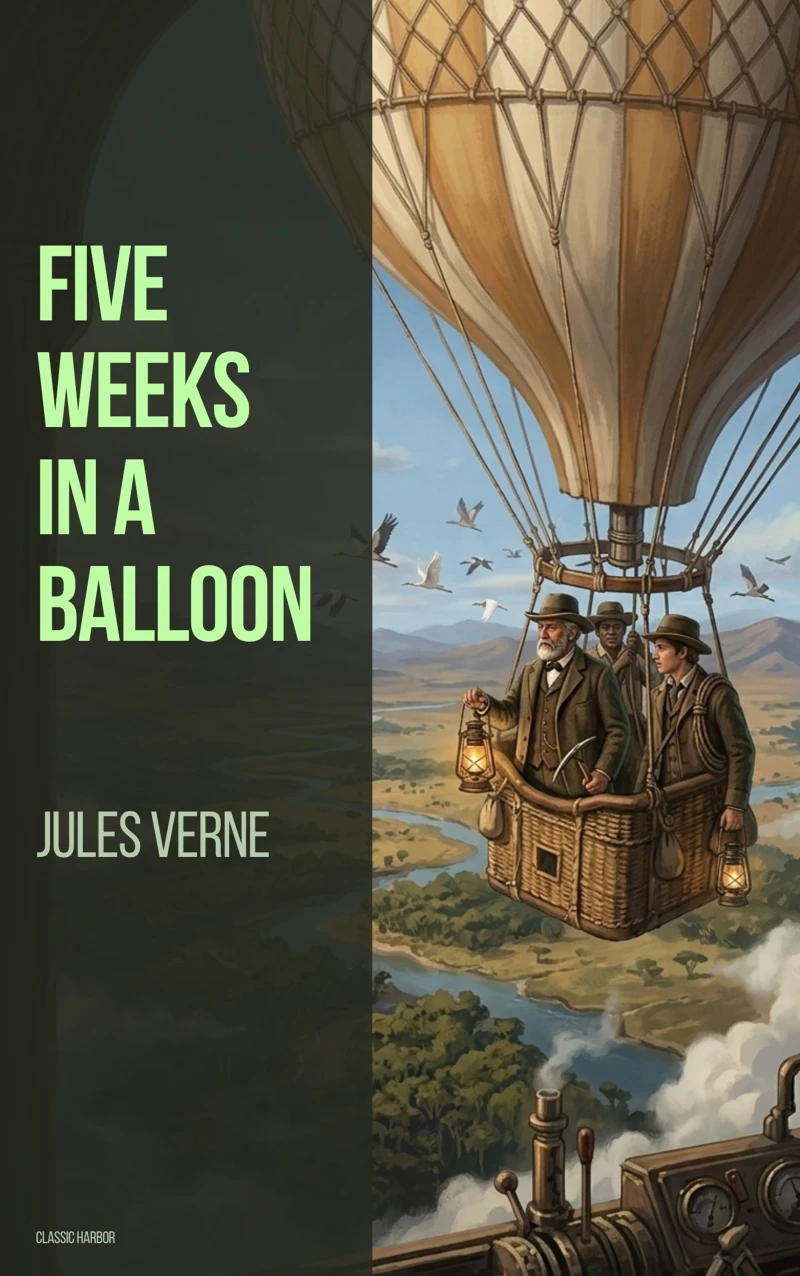 Portada: Five Weeks in a Balloon