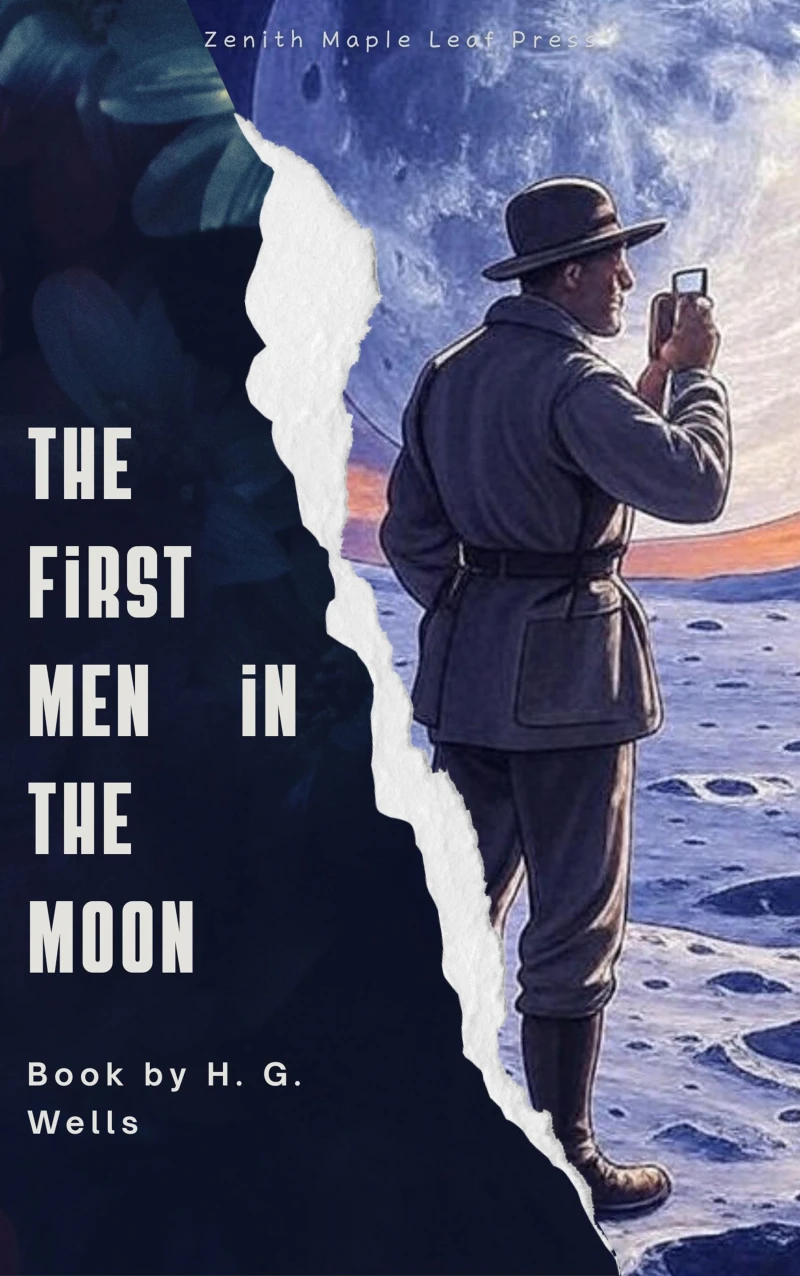 Portada: The First Men in the Moon
