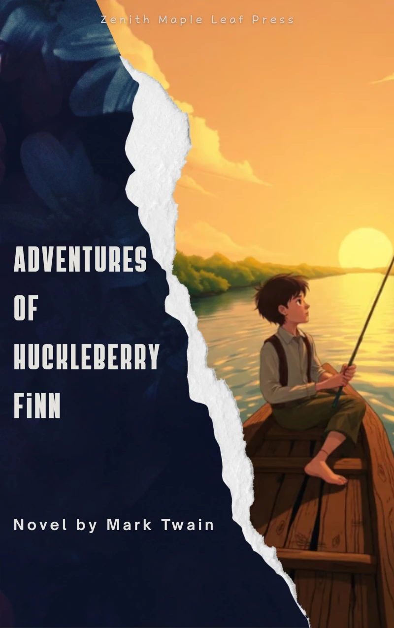 Portada: Adventures of Huckleberry Finn