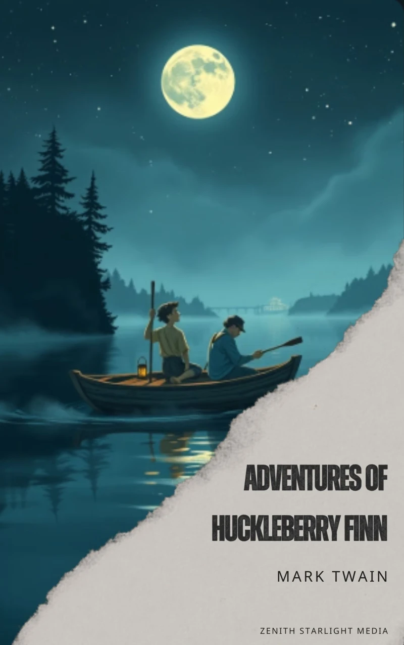 Portada: Adventures of Huckleberry Finn
