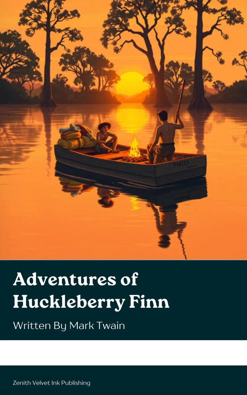 Portada: Adventures of Huckleberry Finn
