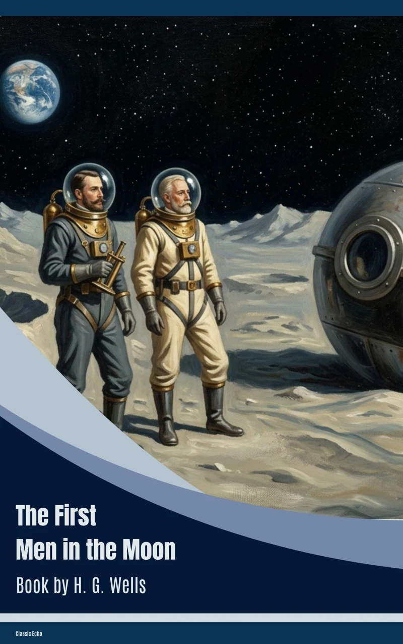 Portada: The First Men in the Moon