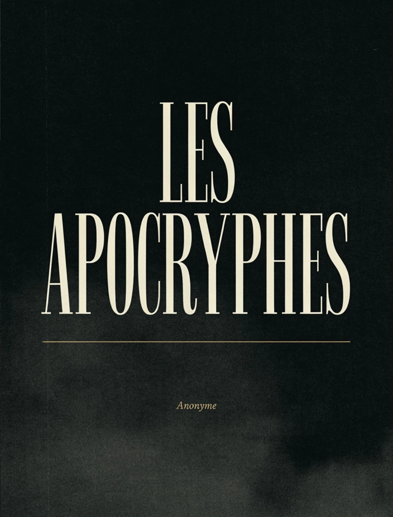 Portada: Les Apocryphes