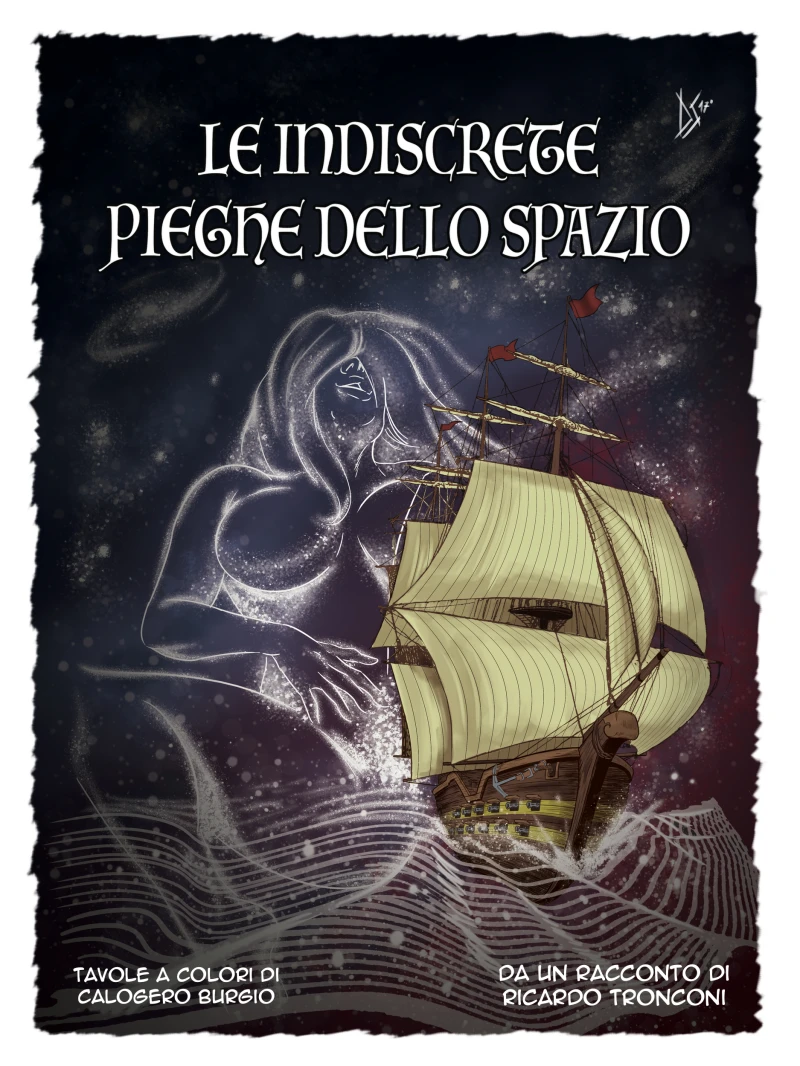 Portada: Le indiscrete pieghe dello spazio - fumetto a colori e racconto