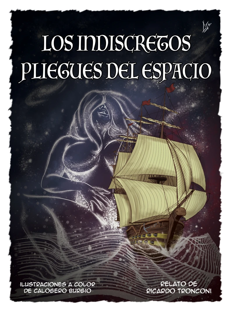 Portada: Los indiscretos pliegues del espacio - cómic en color