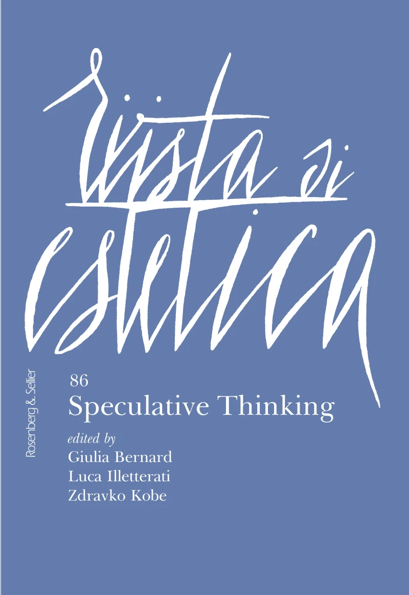 Portada: Rivista di Estetica 86