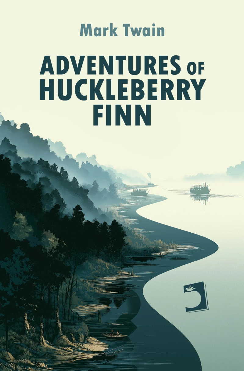 Portada: Adventures of Huckleberry Finn