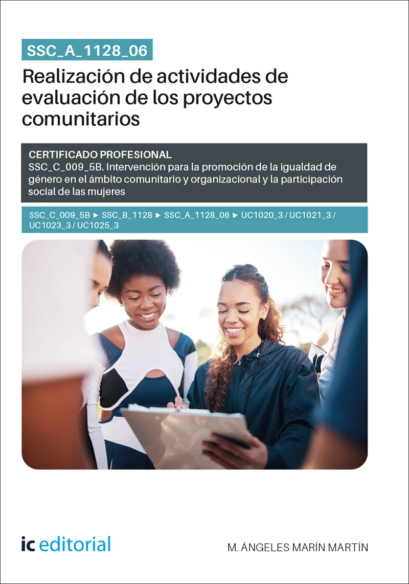 Portada: SSC_A_1128_06. Realización de actividades de evaluación de los proyectos comunitarios