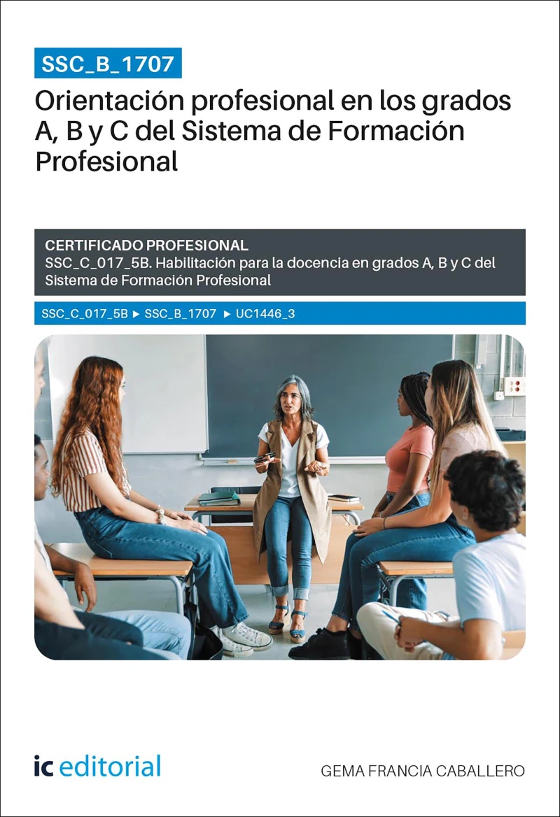 Portada: SSC_B_1707. Orientación profesional en los grados A, B y C del Sistema de Formación Profesional. SSC_C_017_5B