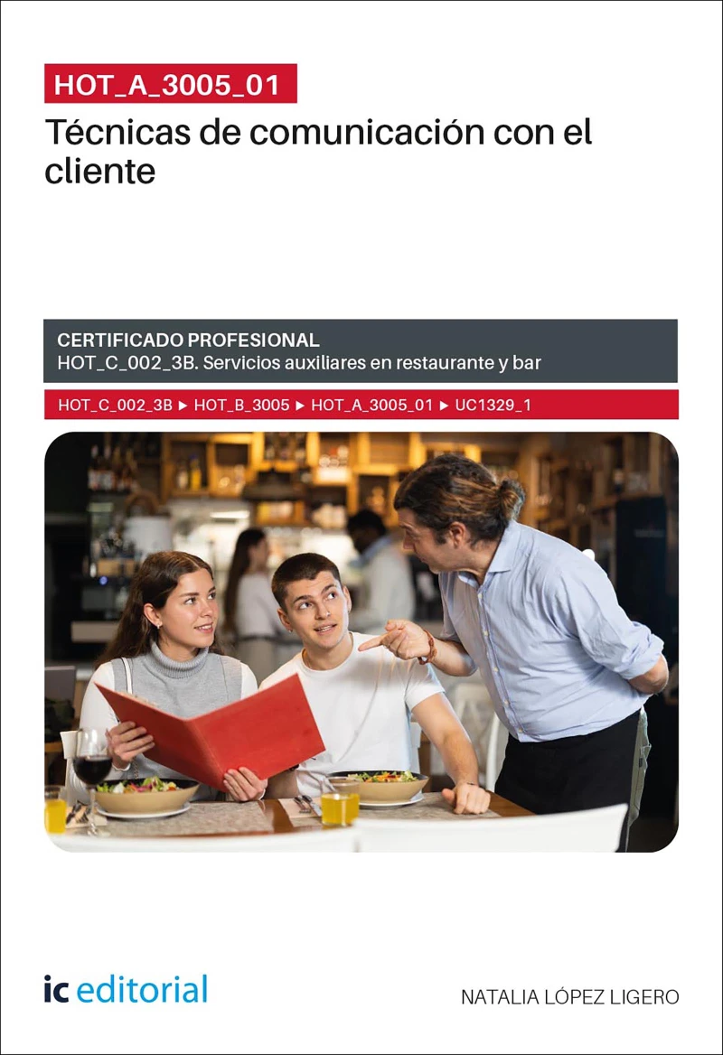 Portada: HOT_A_3005_01. Técnicas de comunicación con el cliente
