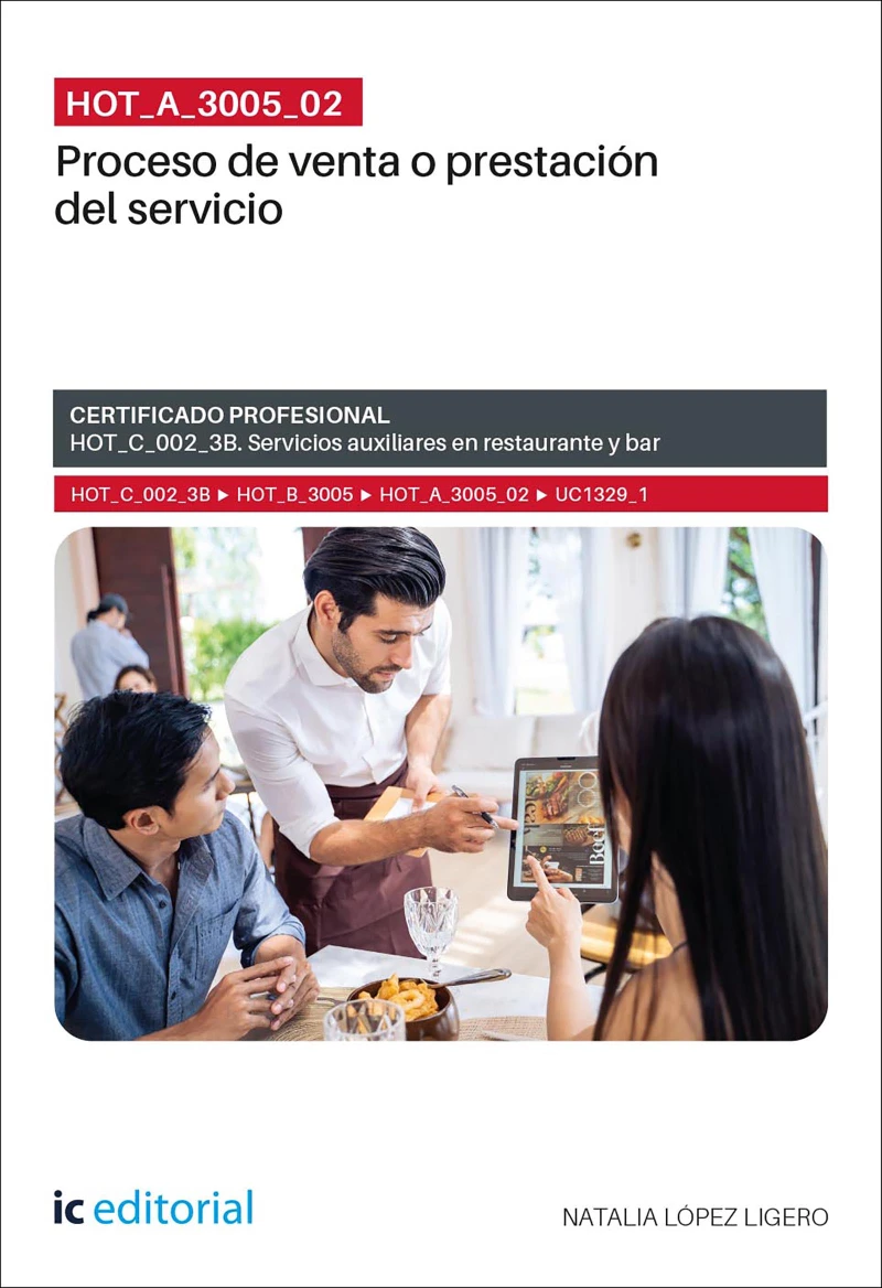 Portada: HOT_A_3005_02. Proceso de venta o prestación del servicio. HOT_C_002_3B