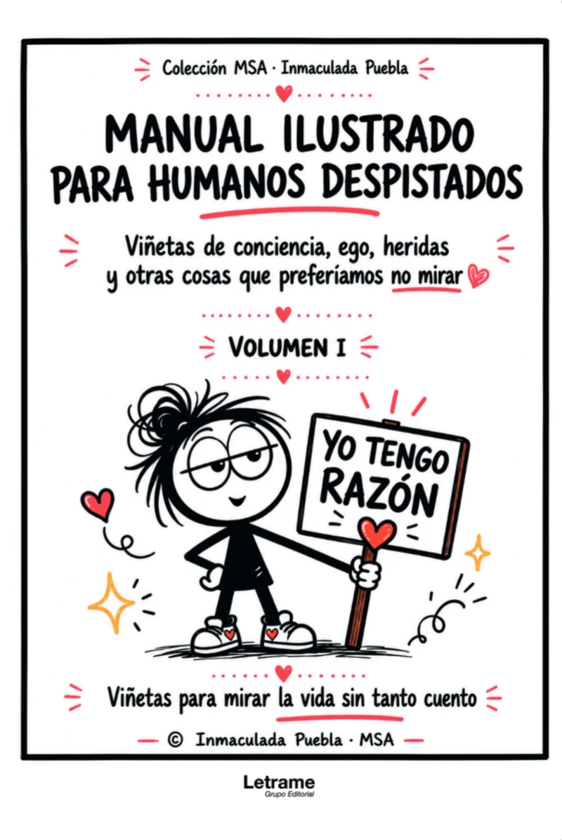 Portada: Manual ilustrado para humanos despistados.  Volumen I