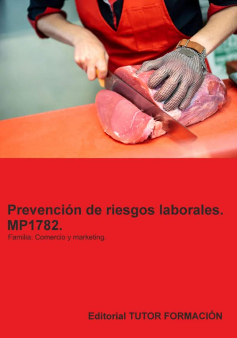 Portada: Prevención De Riesgos Laborales. Mp1782. Familia: Comercio.