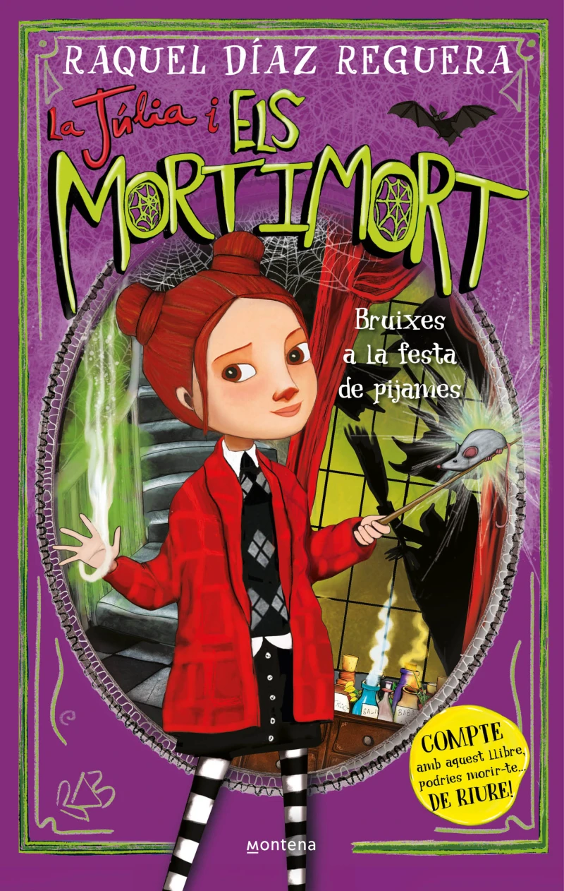 Portada: La Júlia i els Mortimort 2 - Bruixes a la festa de pijames