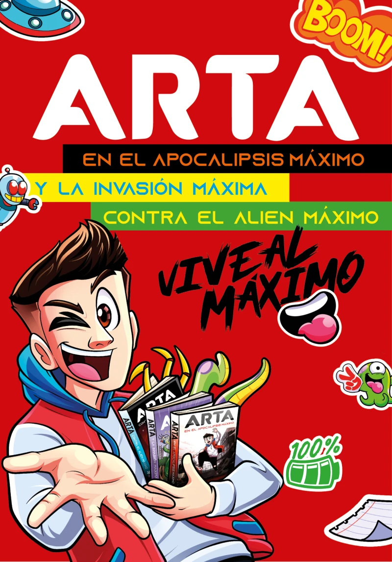 Portada: Edición especial estuche con: ARTA en el apocalipsis máximo | ARTA y la invasión máxima | ARTA contra el alien máximo