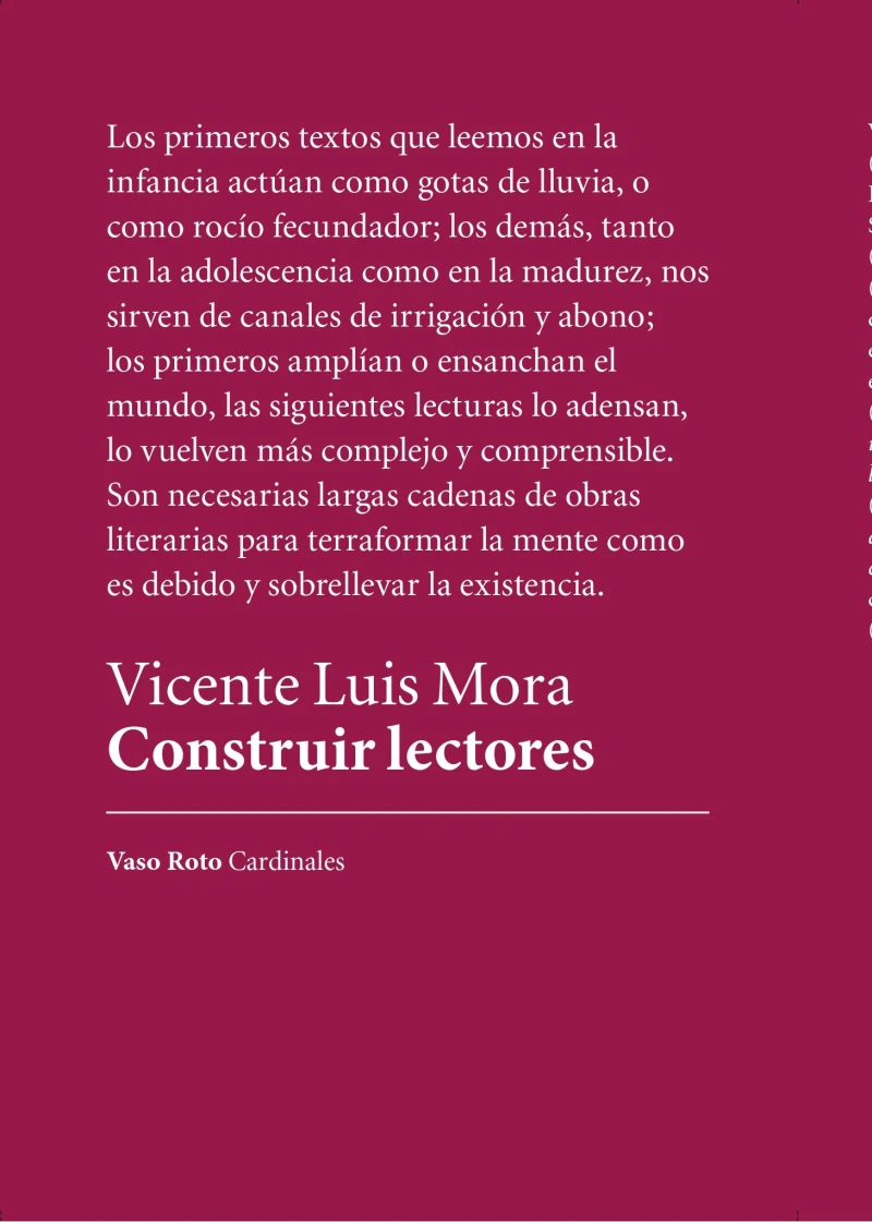 Portada: Construir lectores