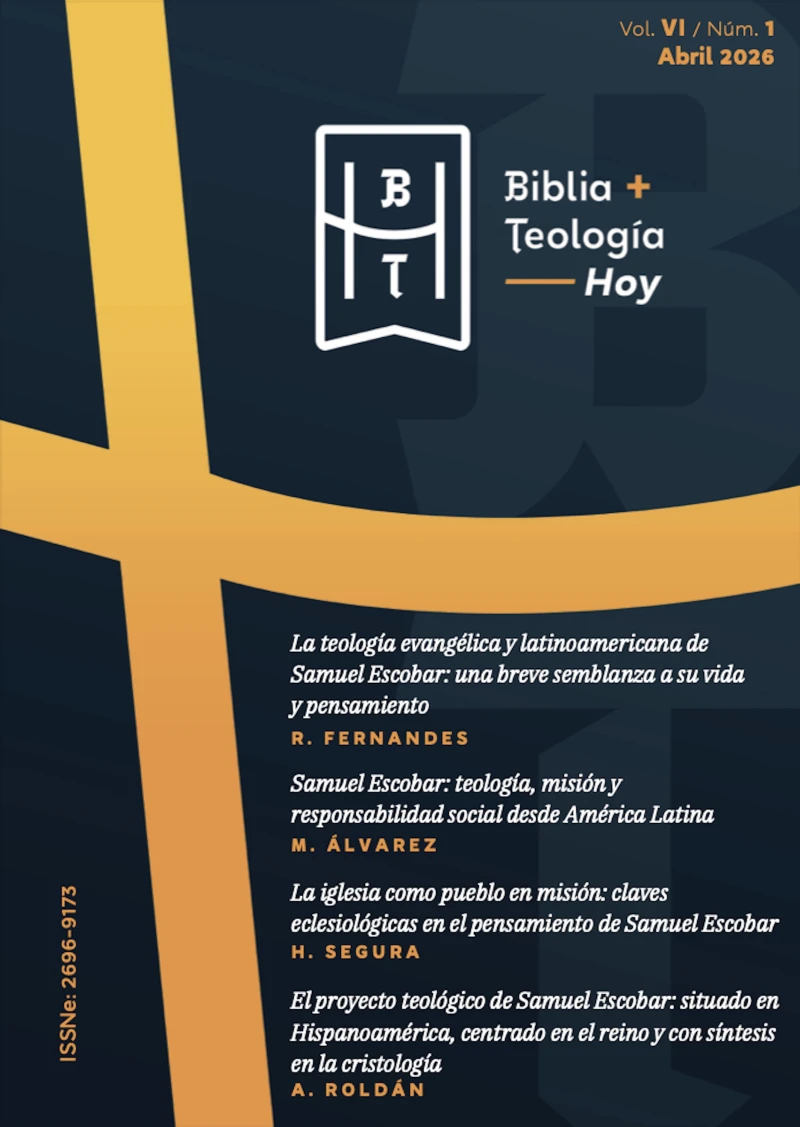 Portada: Biblia y Teología Hoy (Abril-2026)