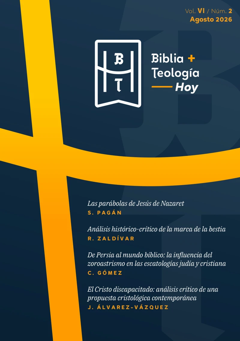 Portada: Biblia y Teología Hoy (Agosto-2026)