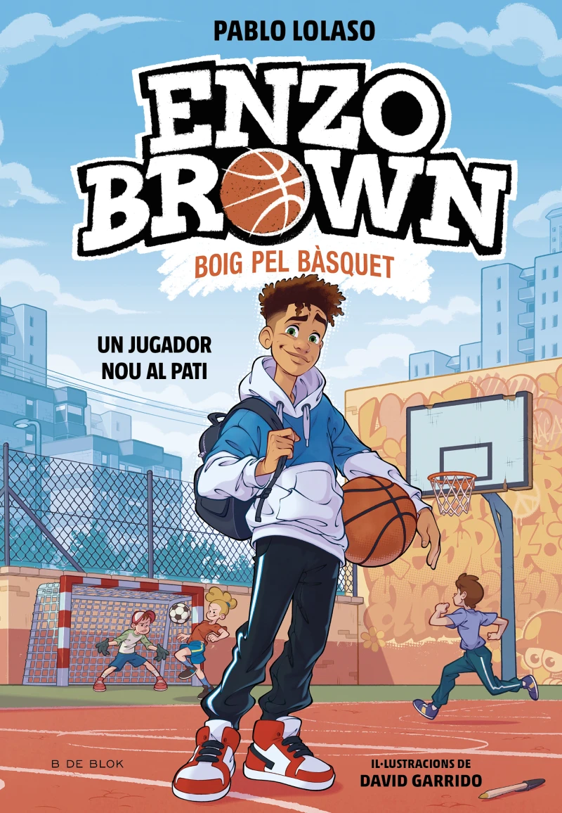 Portada: Enzo Brown: Boig pel bàsquet 1 - Un jugador nou al pati