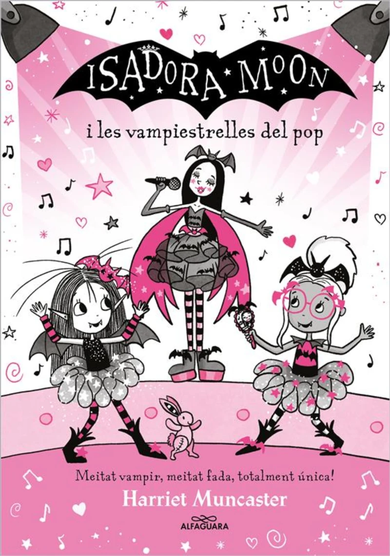 Portada: Grans històries de la Isadora Moon 8 - Isadora Moon i les vampiestrelles del pop