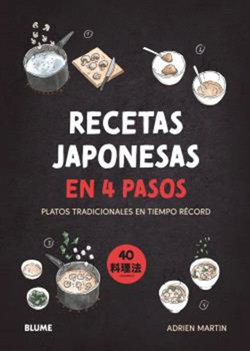Portada: Recetas japonesas en cuatro pasos