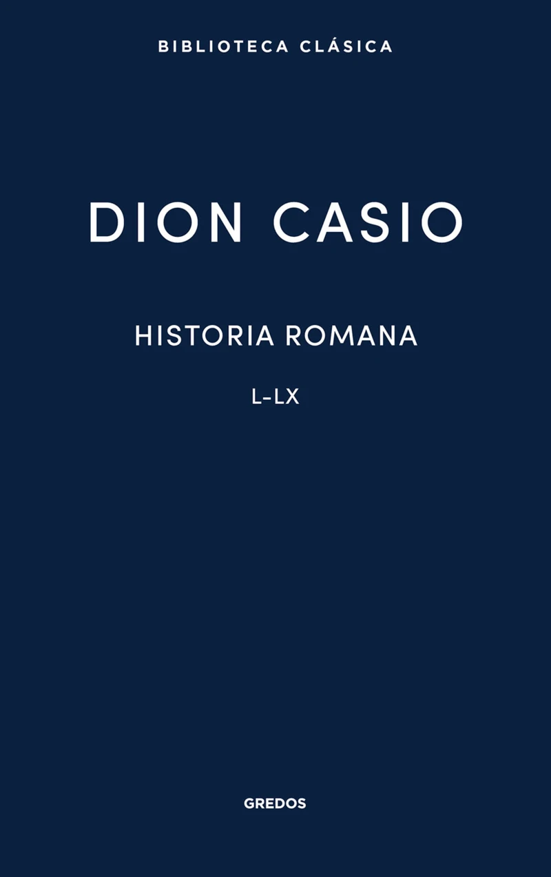 Portada: Historia romana. Libros L-LX