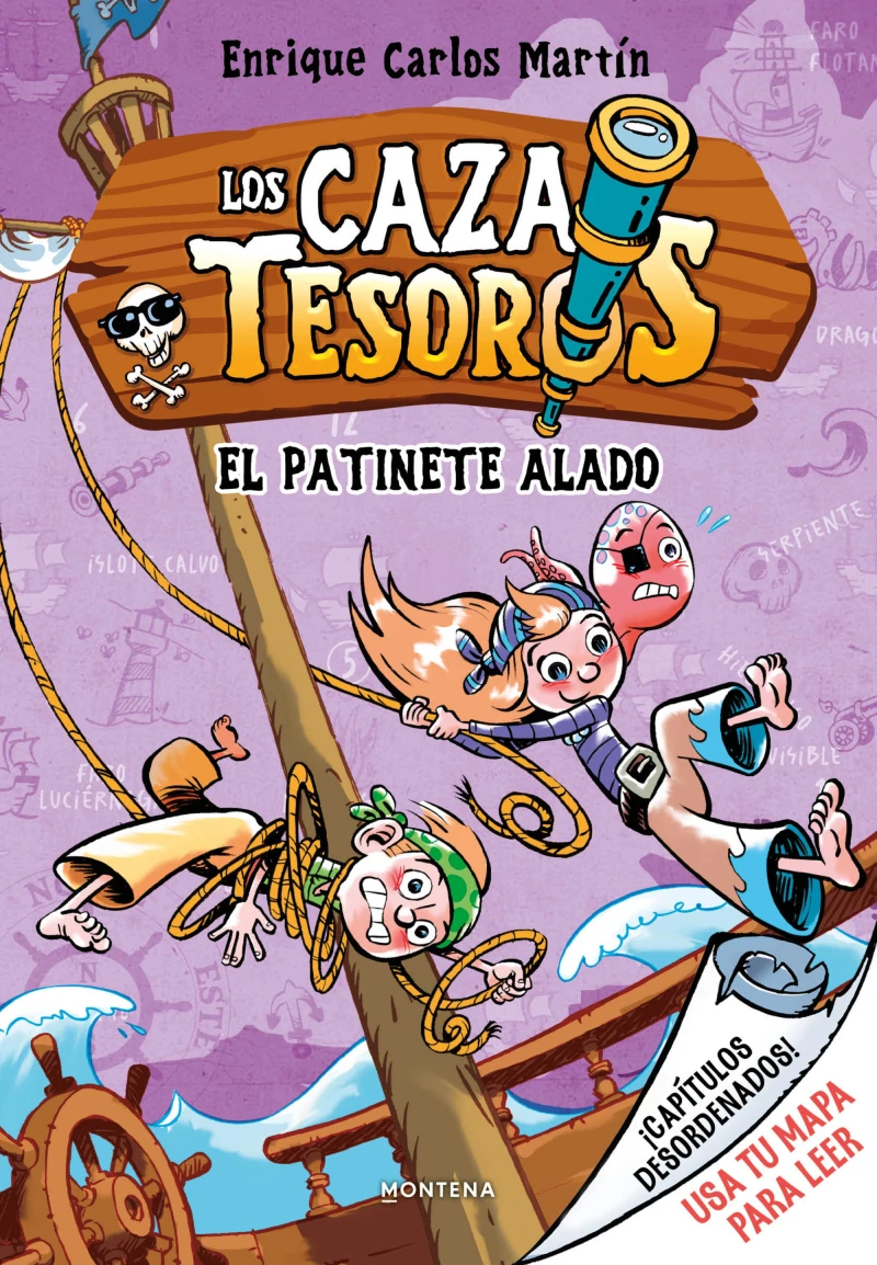 Portada: Cazatesoros 2 - El patinete alado