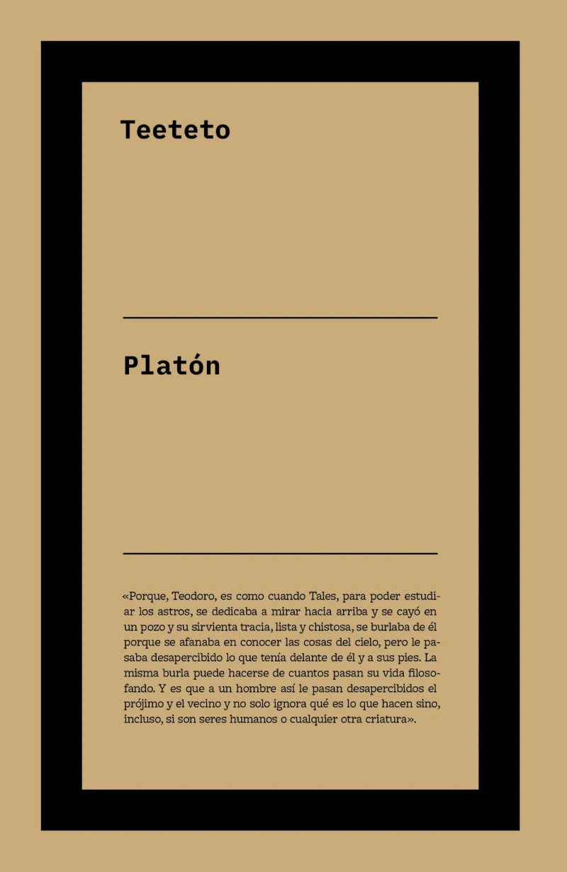 Portada: Teeteto