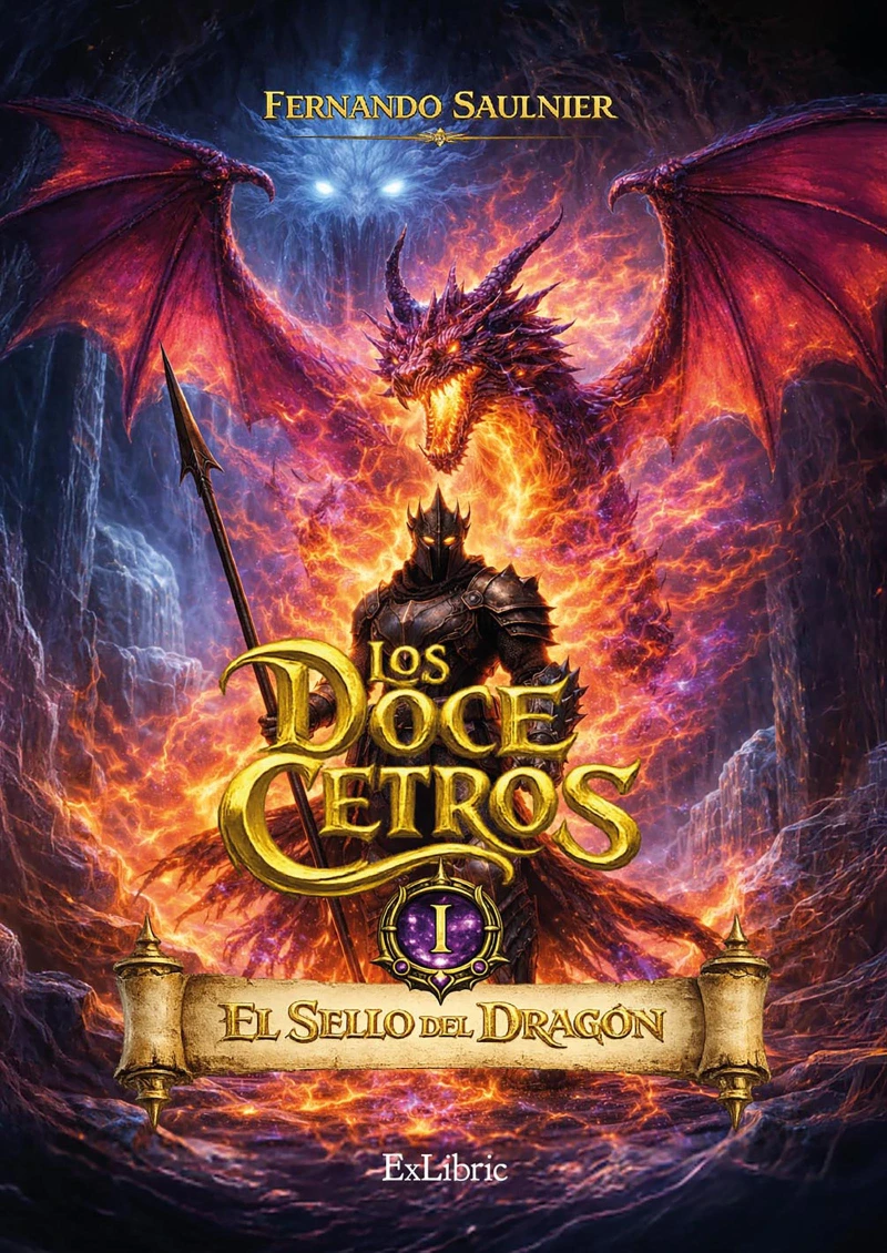 Portada: Los doce cetros. Libro I: El sello del dragón