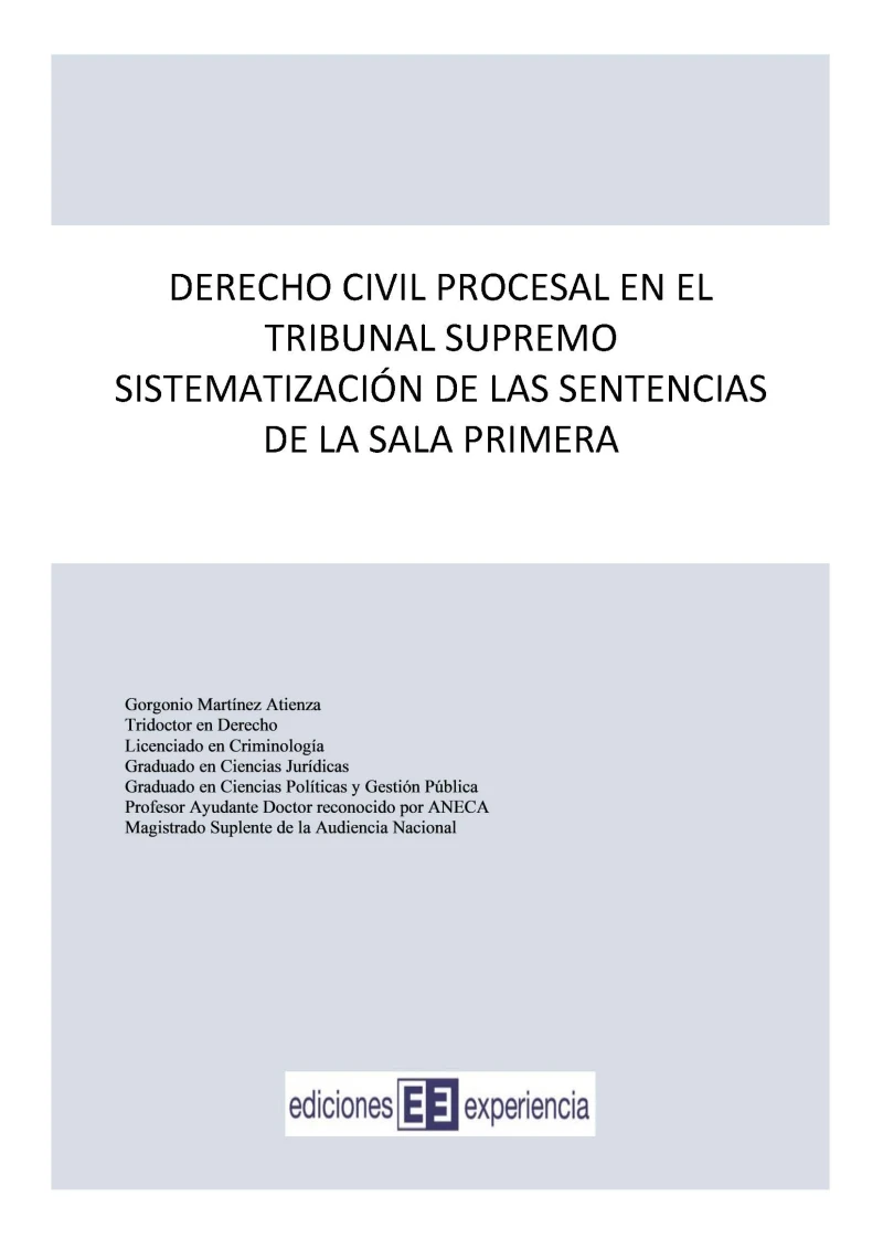 Portada: Derecho Civil Procesal en el Tribunal Supremo
