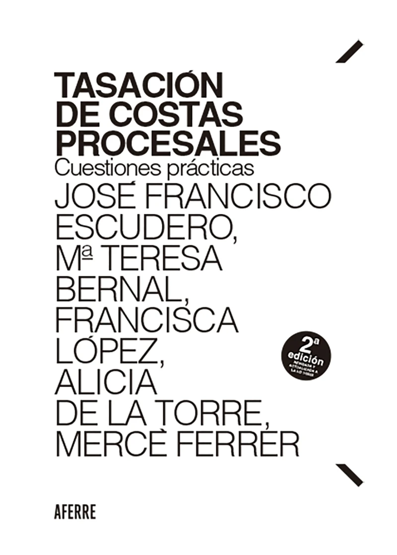 Portada: Tasación de costas procesales
