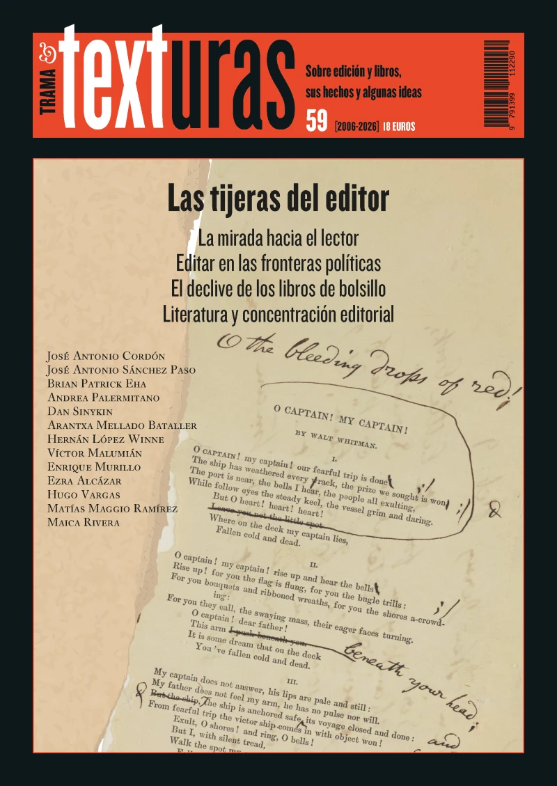 Portada: Texturas 59: Las tijeras del editor