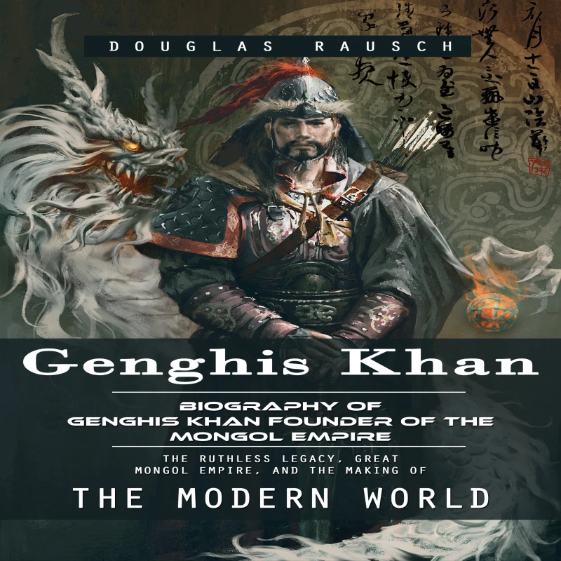 Portada: Genghis Khan: Biography of Genghis Khan Founder of the Mongol Empire (The Ruthless Legacy, Great Mongol Empire, and the Making of the Modern World)