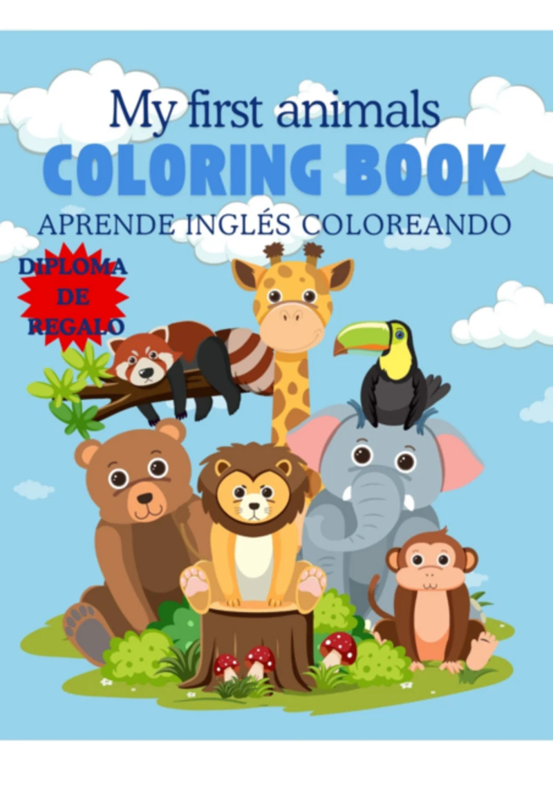 Portada: My First Animals Coloring Book