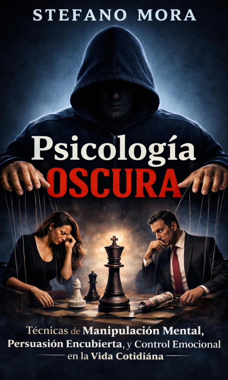 Portada: Psicología Oscura: Técnicas de Manipulación Mental, Persuasión Encubierta y Control Emocional en la Vida Cotidiana