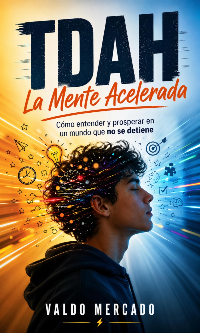 Portada: TDAH: La Mente Acelerada (Cómo entender y prosperar en un mundo que no se detiene)