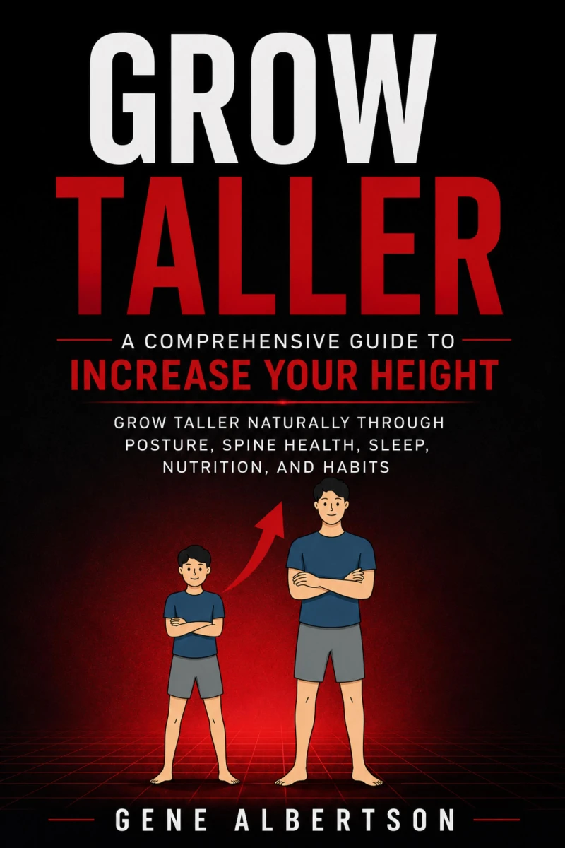 Portada: Grow Taller: A Comprehensive Guide to Increase Your Height (Grow Taller Naturally Through Posture, Spine Health, Sleep, Nutrition, and Habits)