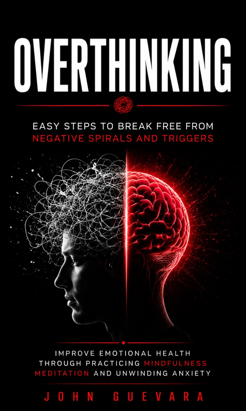 Portada: Overthinking: Easy Steps to Break Free From Negative Spirals and Triggers (Improve Emotional Health Through Practicing Mindfulness Meditation and Unwinding Anxiety)