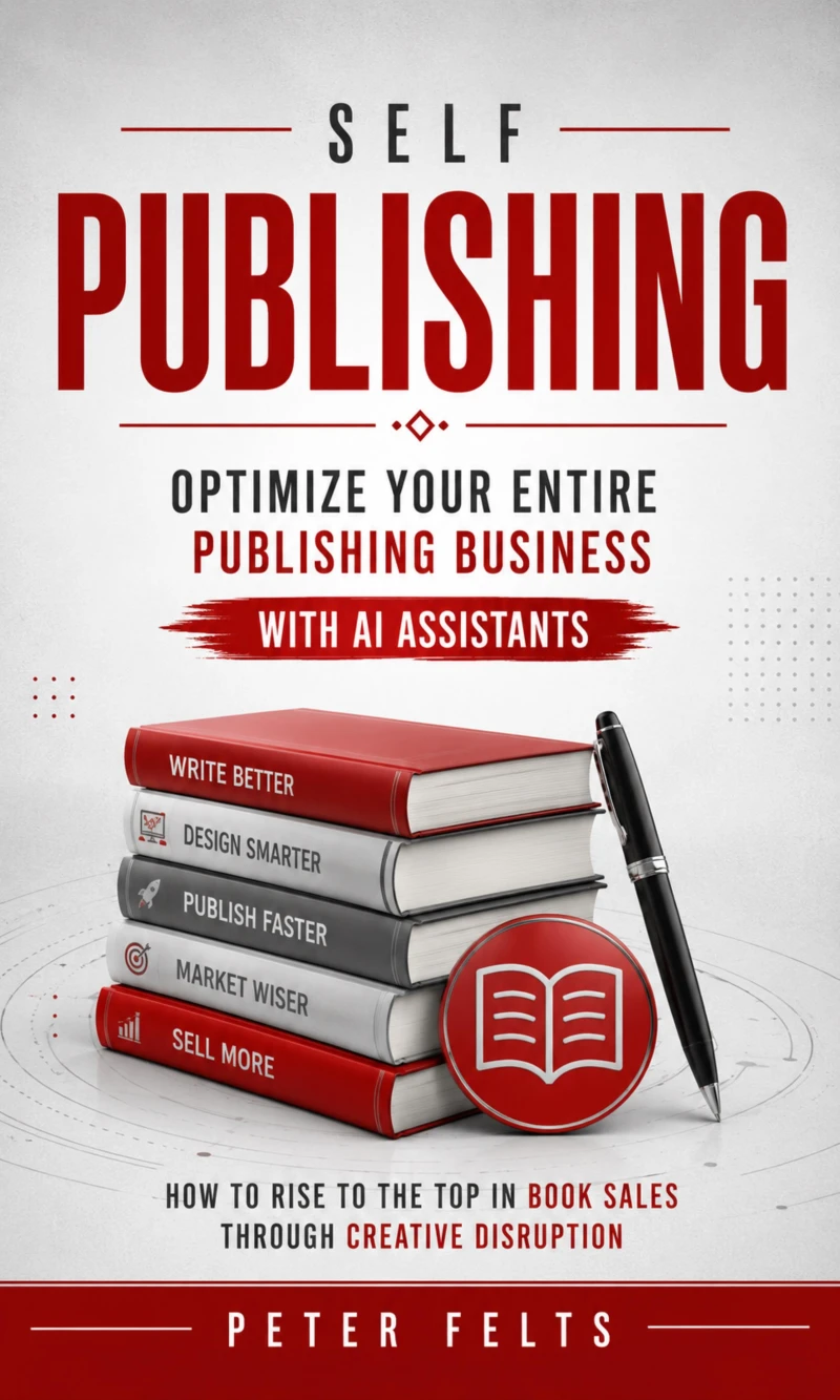 Portada: Self Publishing: Optimize Your Entire Publishing Business With AI Assistants (How to Rise to the Top in Book Sales Through Creative Disruption)