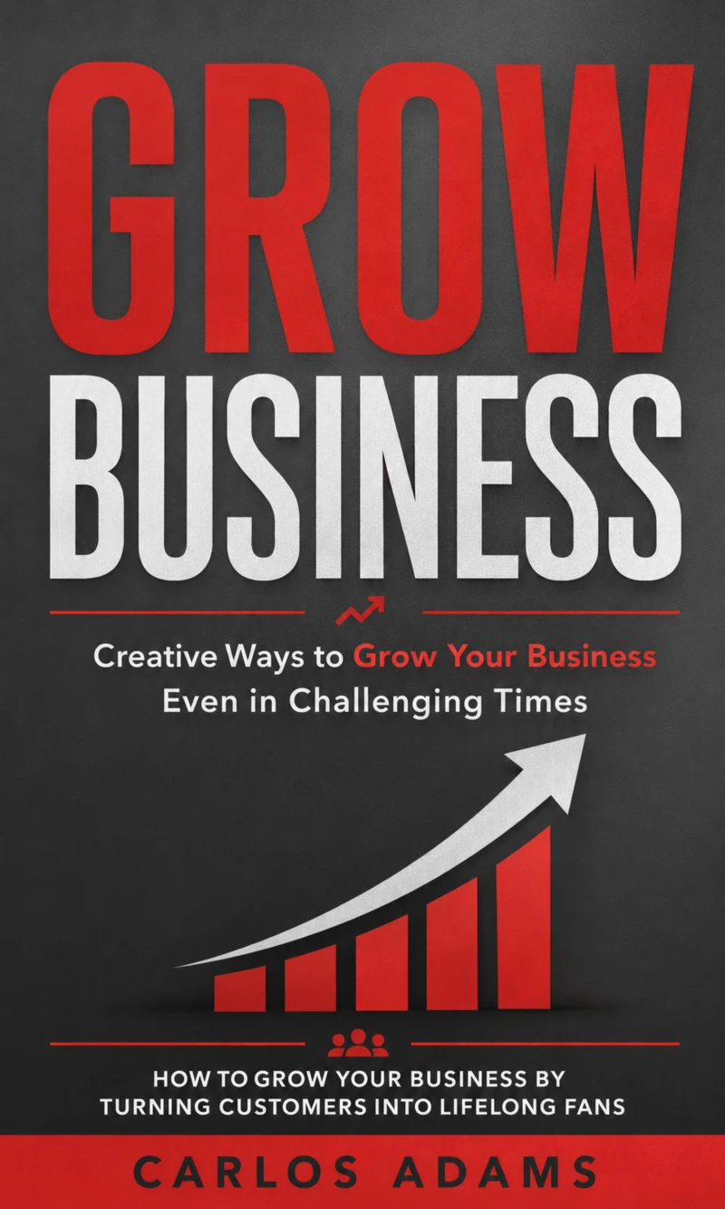 Portada: Grow Business: Creative Ways to Grow Your Business Even in Challenging Times (How to Grow Your Business by Turning Customers Into Lifelong Fans)