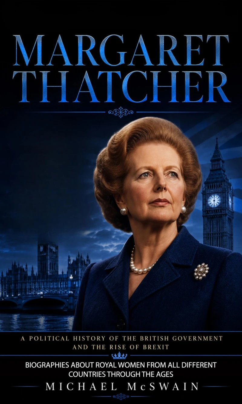 Portada: Margaret Thatcher: A Political History of the British Government and the Rise of Brexit (Biographies About Royal Women From All Different Countries Through the Ages)