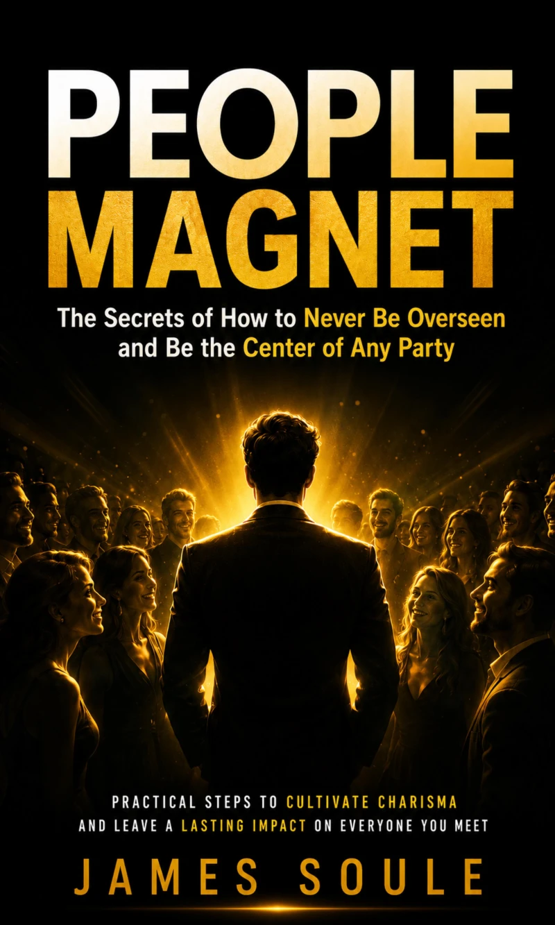 Portada: People Magnet: The Secrets of How to Never Be Overseen and Be the Center of Any Party (Practical Steps to Cultivate Charisma and Leave a Lasting Impact on Everyone You Meet)