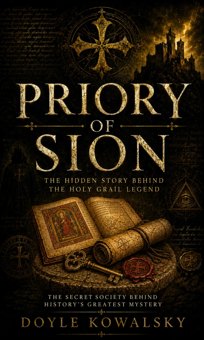 Portada: Priory of Sion: The Hidden Story Behind the Holy Grail Legend (The Secret Society Behind History’s Greatest Mystery)