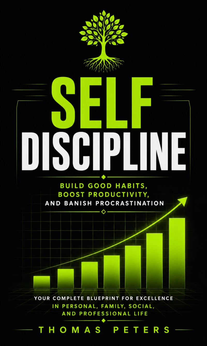 Portada: Self Discipline: Build Good Habits, Boost Productivity, and Banish Procrastination (Your Complete Blueprint for Excellence in Personal, Family, Social, and Professional Life)