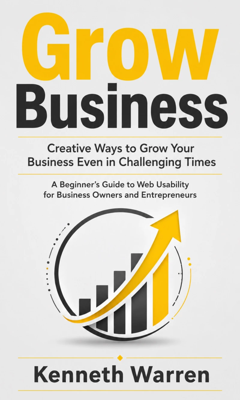Portada: Grow Business: Creative Ways to Grow Your Business Even in Challenging Times (A Beginner's Guide to Web Usability for Business Owners and Entrepreneurs)